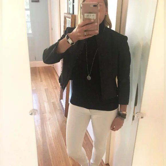 Ellen Tracy Downtown Glam Black Mock Turtleneck - Picture 4 of 9